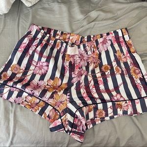 Floral pajama shorts